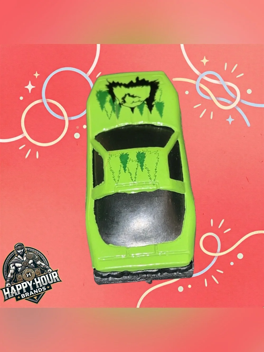 Generic Diecast Car 1:64 Green Unbranded with Eagle on hood